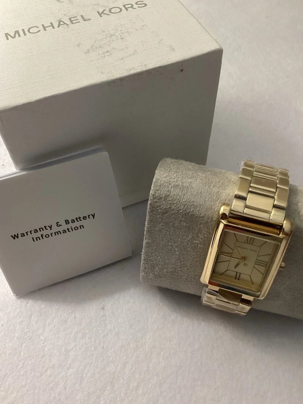 Michael Kors Essex Gold-Tone Stainless Steel Watch, 26x36mm